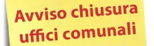Chiusura uffici