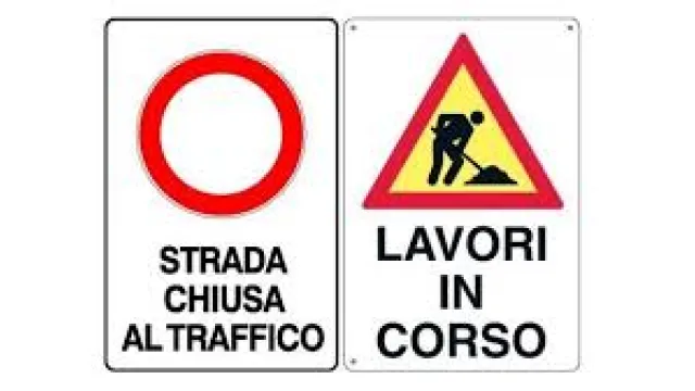 Chiusura strada per lavori