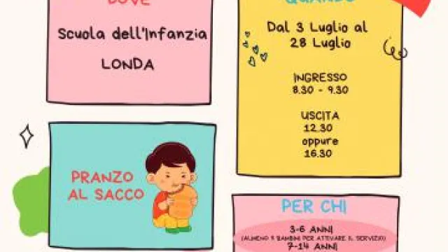 Locandina Centri Estivi 2023