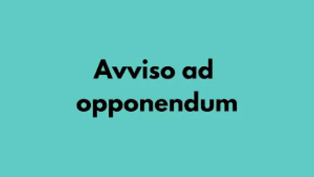 avviso ad opponendum